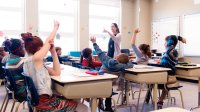 Teacher calls on students 